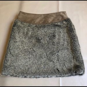 Faux Fur Bree Mouton Skirt